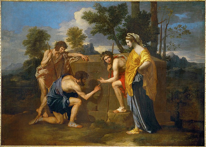 800px Nicolas Poussin Et in Arcadia ego deuxième version