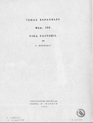Vida pastoril 1955 Manrique Gervasio