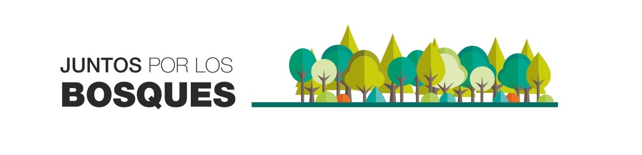 logo juntos por los bosques